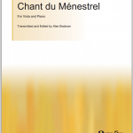 Chant du Menestrel music score