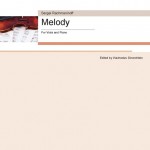 Rachmaninoff Melody Viola Dinerchtein Color Score