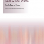 Mendelssohn Song without Words Cello Despalj Score