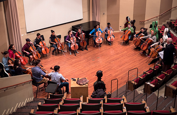 NU Cello Ensemble Rehearsal